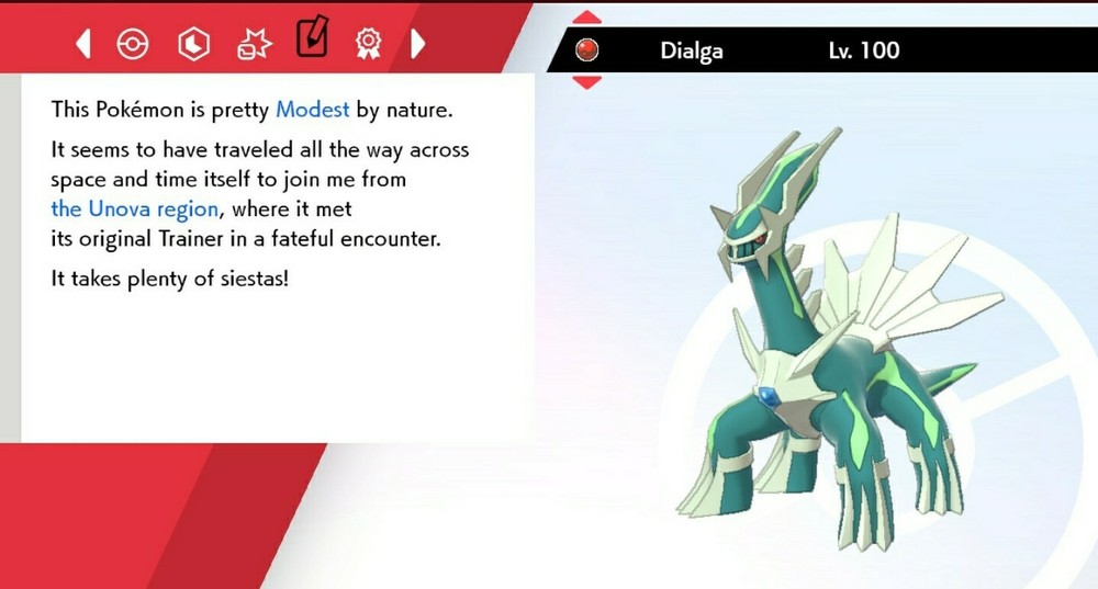 ✨Shiny✨ Event Dialga For Pokémon Sword & Shield