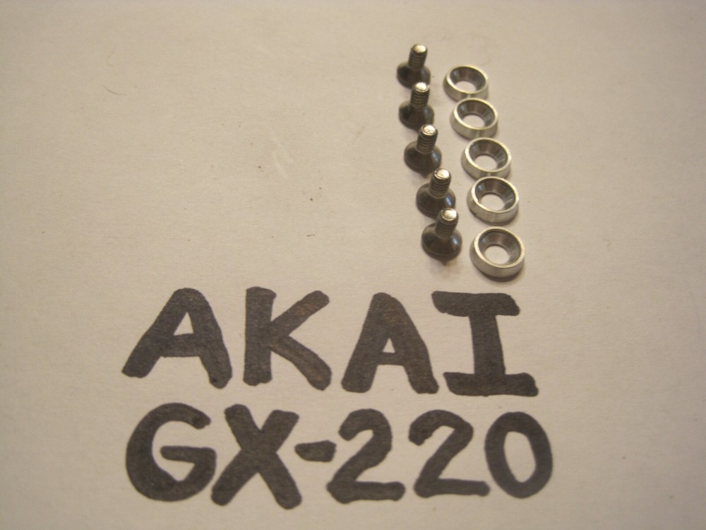 Akai GX-220 visual faceplate screws and washers