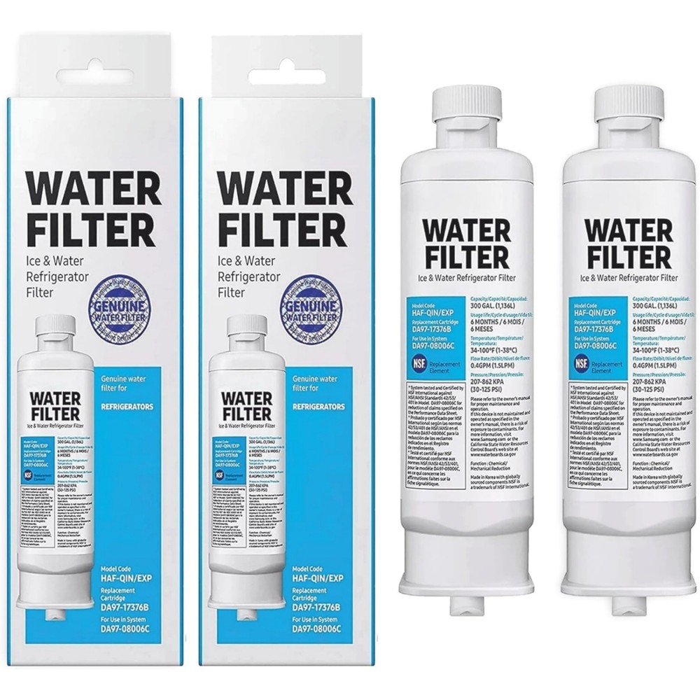 DA97-17376B Water Filter 2 Pack For Samsung Refrigerator Drinking Water System