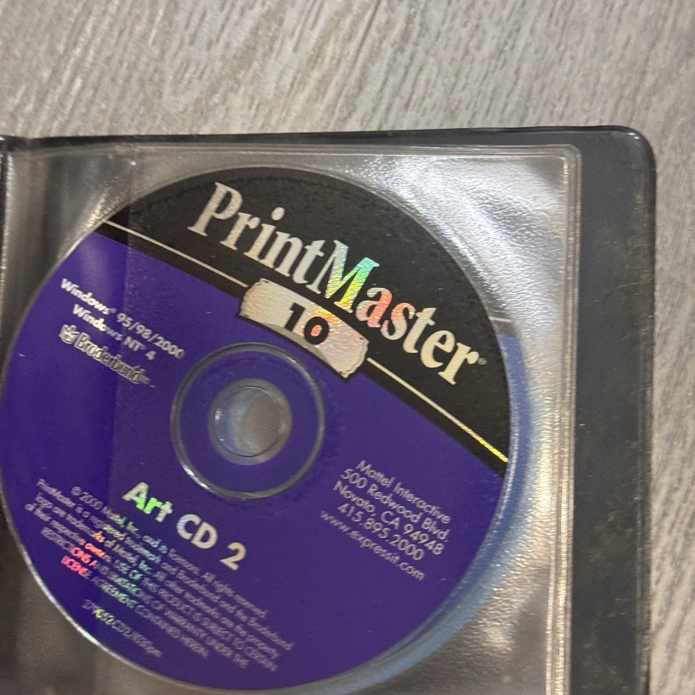 PrintMaster Gold 10 & PrintMaster 7 Deluxe Broderbund Software