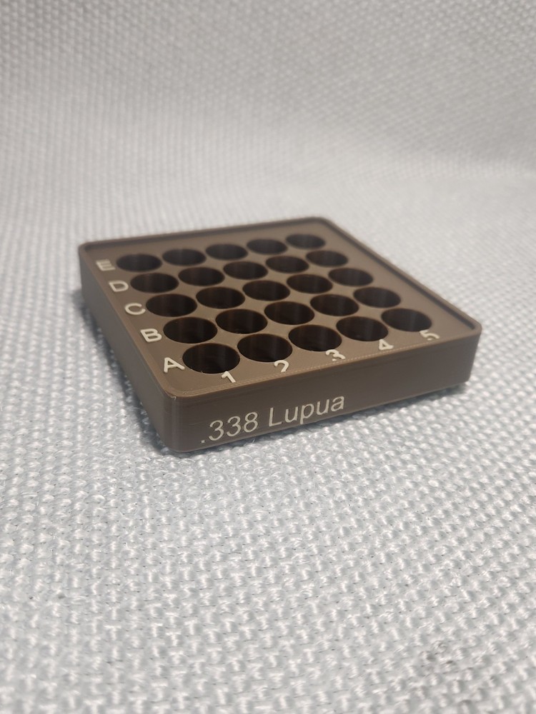 .338 Lapua Reloading Tray, Stackable, Different color options