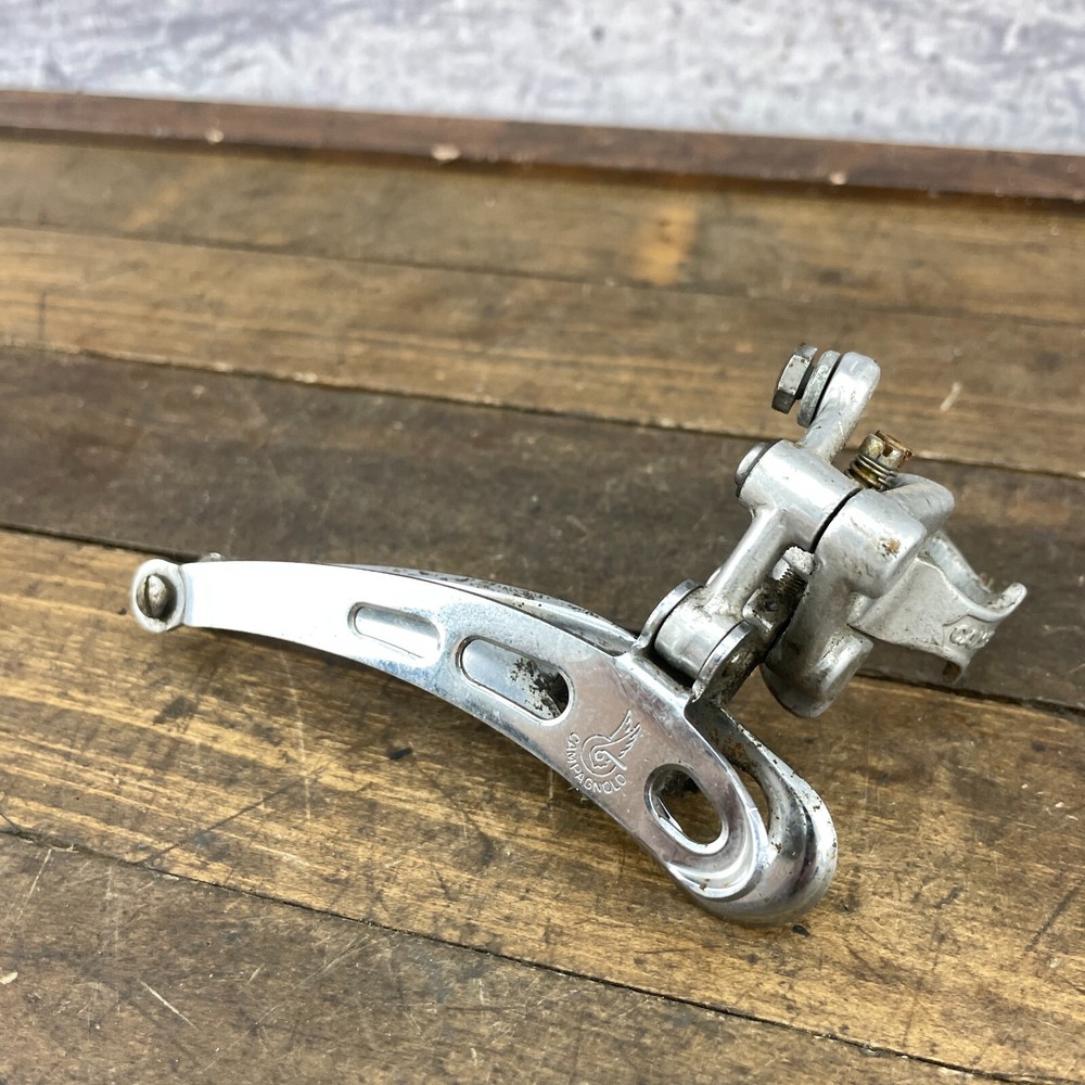 Vintage Campagnolo Record Front Derailleur On Bottom Pull Campy 3 Hole A3
