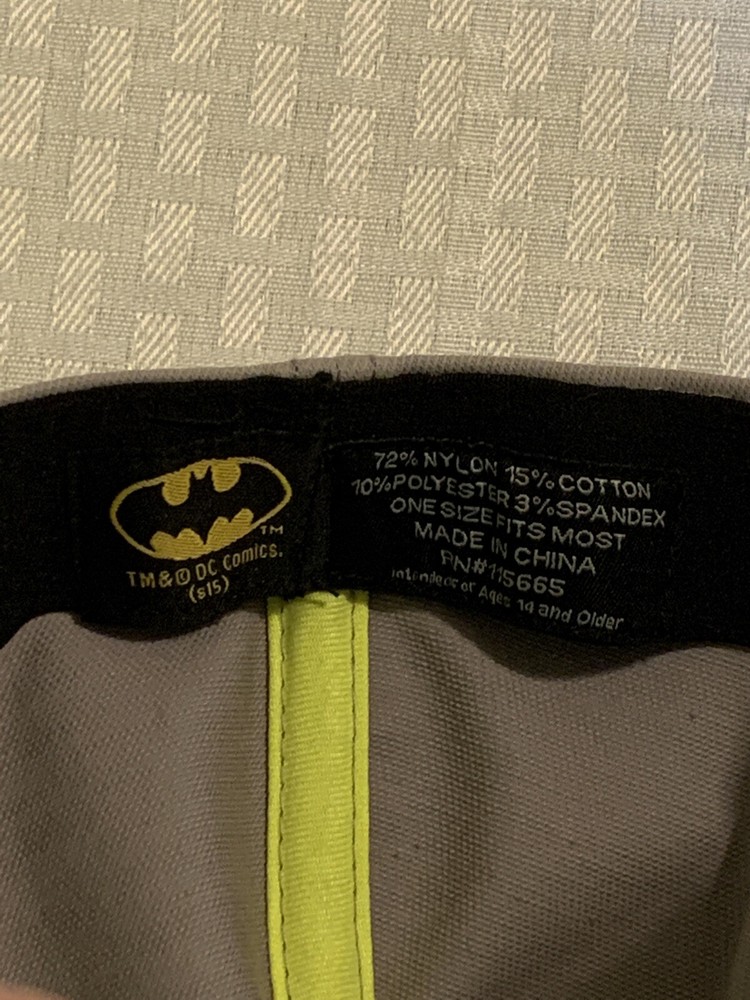 One Size Fits Most Batman Flatbill Flex Baseball Cap