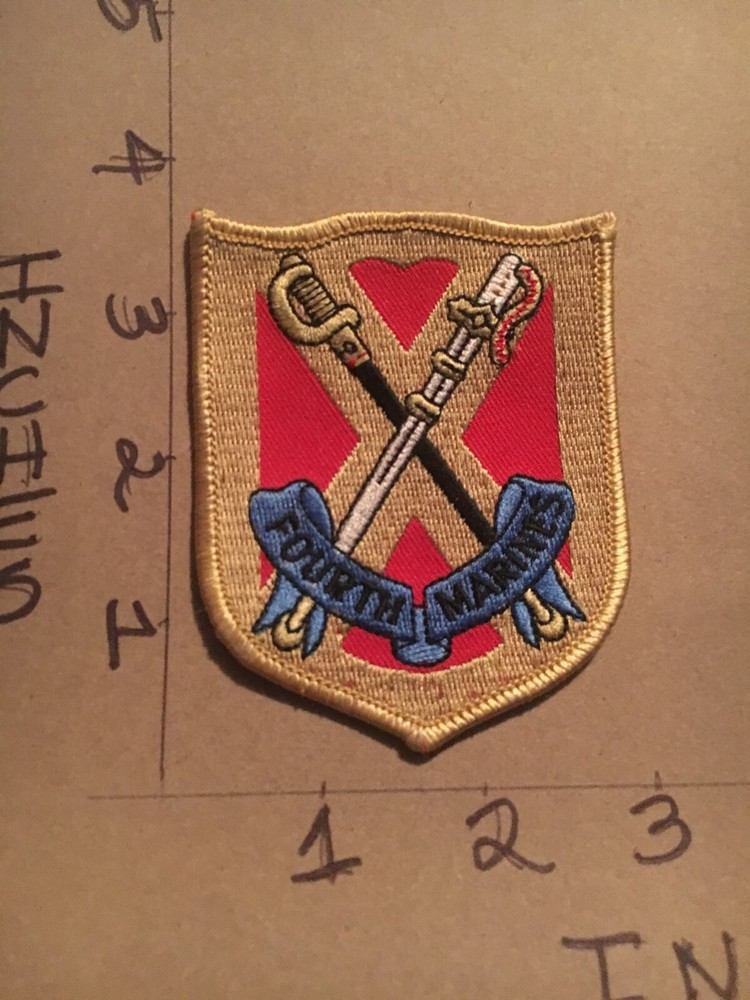 USMC US 4th Marines patch 4/22/25 modern