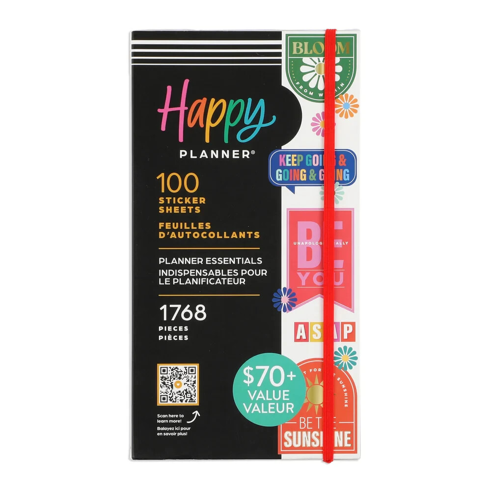 HAPPY PLANNER -  100 STICKER SHEETS - 1768 PCS