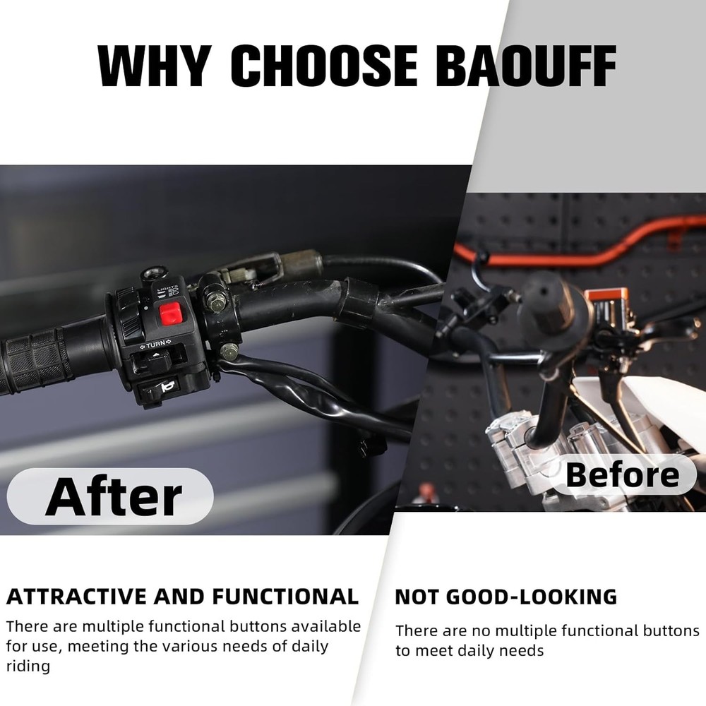 Left Handlebar Switch for Hawk 250 – Turn Signal, Light & Horn Button