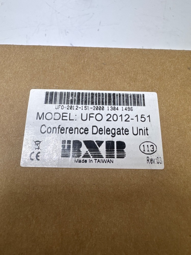 BXB UFO 2012-151 & WM-48B1R DELEGATE'S MICROPHONE CONSOLE.