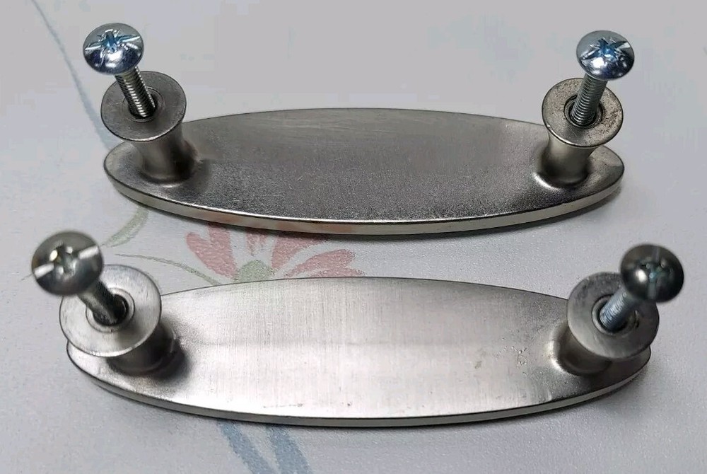 Two Enamel Cloissonais Cabinet Drawer Pulls - Beautiful
