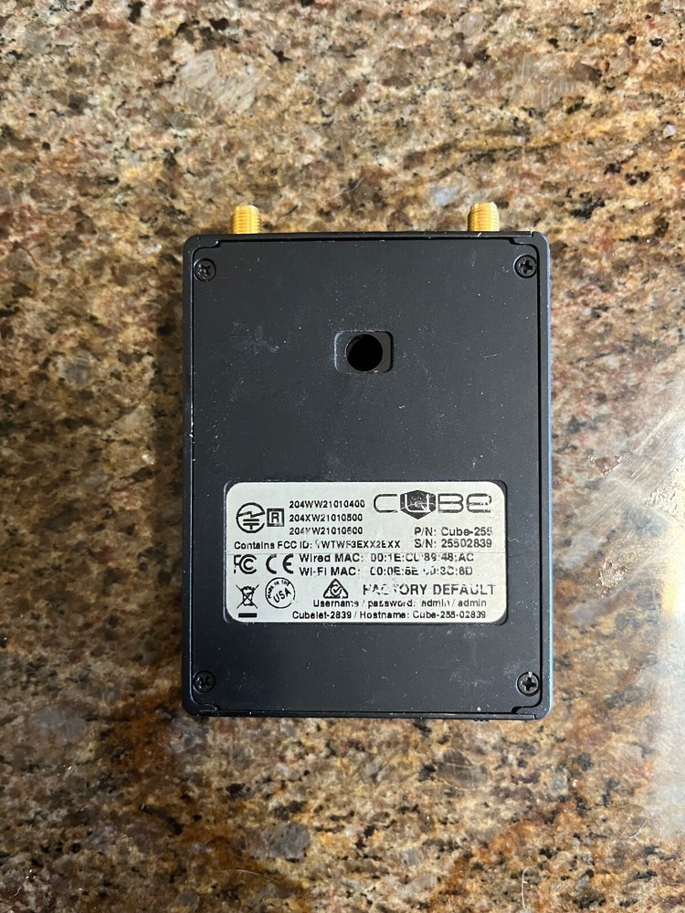 Teradek Cube 255 Encoder HDMI Wifi Ethernet USB Micro SD