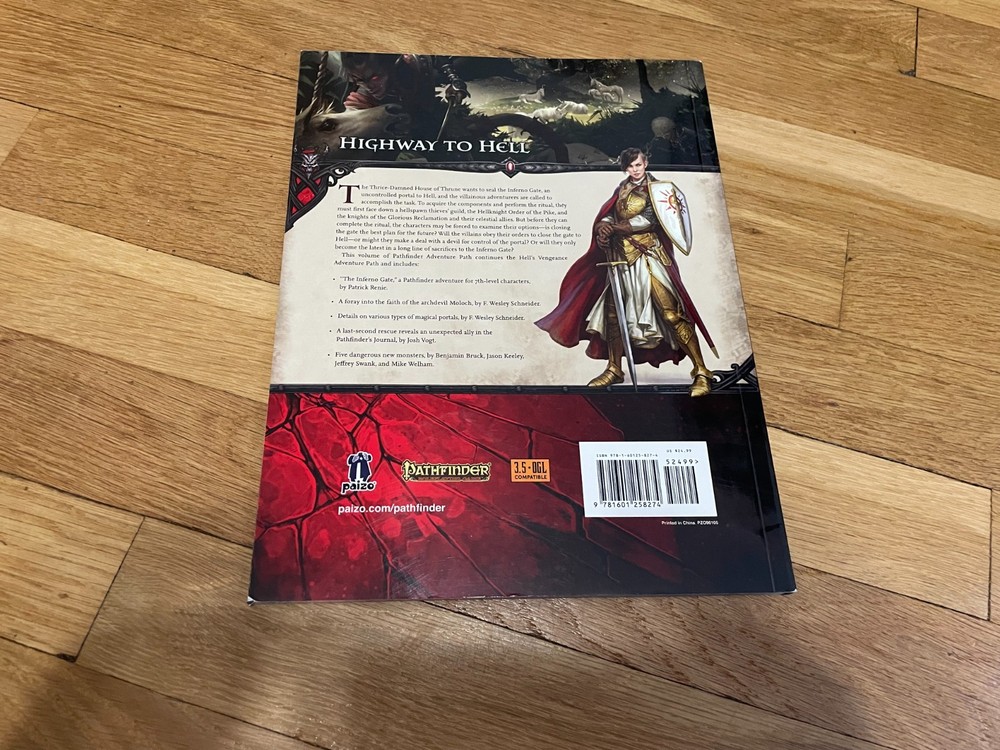 Pathfinder RPG The Inferno Gate Hell's Vengeance