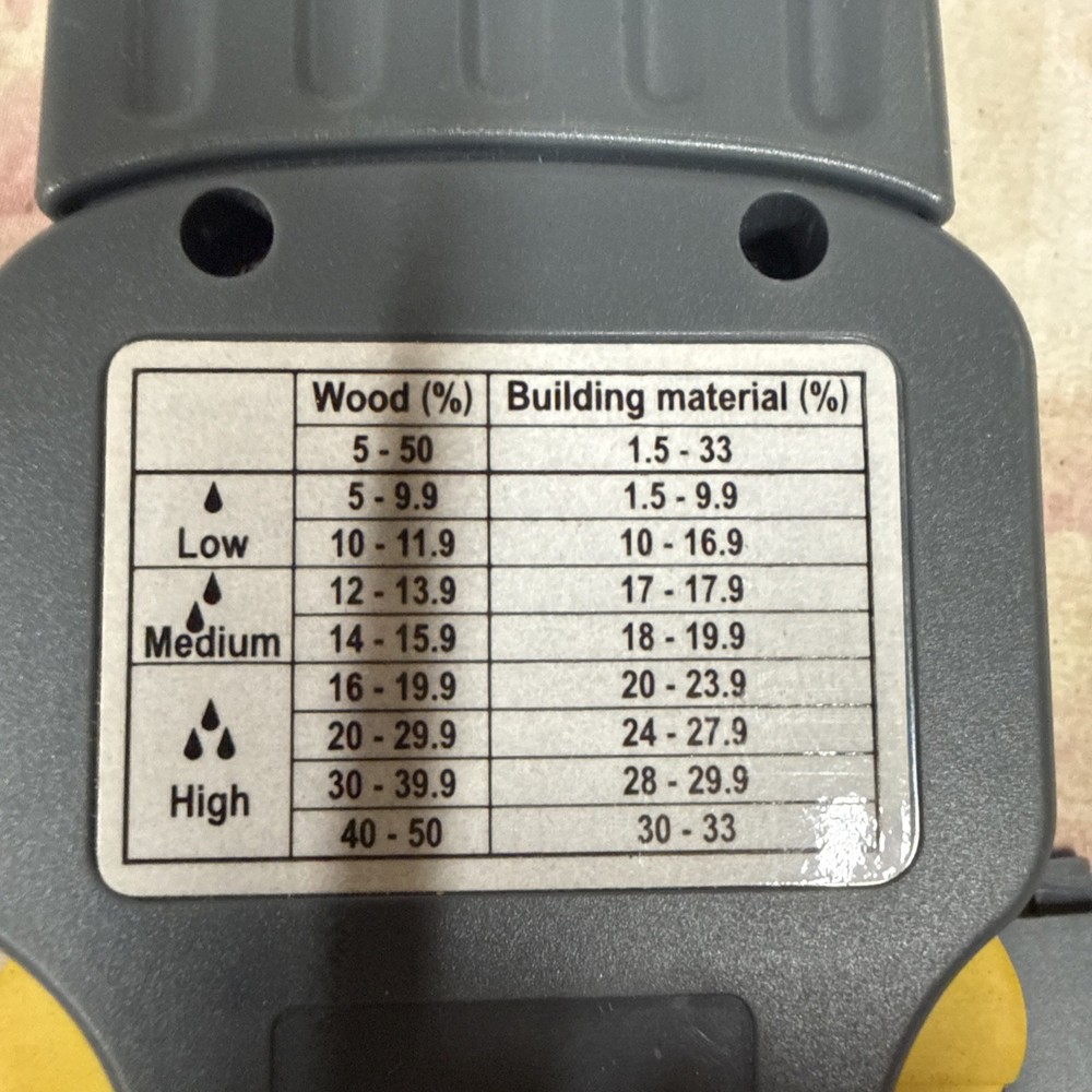 General Tools & Instruments MMD4E Digital Moisture Seeker Meter untested