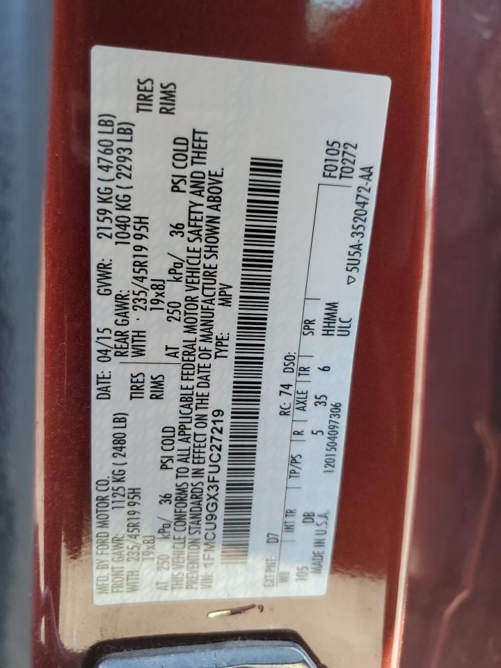 CONTROL PANEL OEM 15-16 FORD ESCAPE 1YR WRNTY