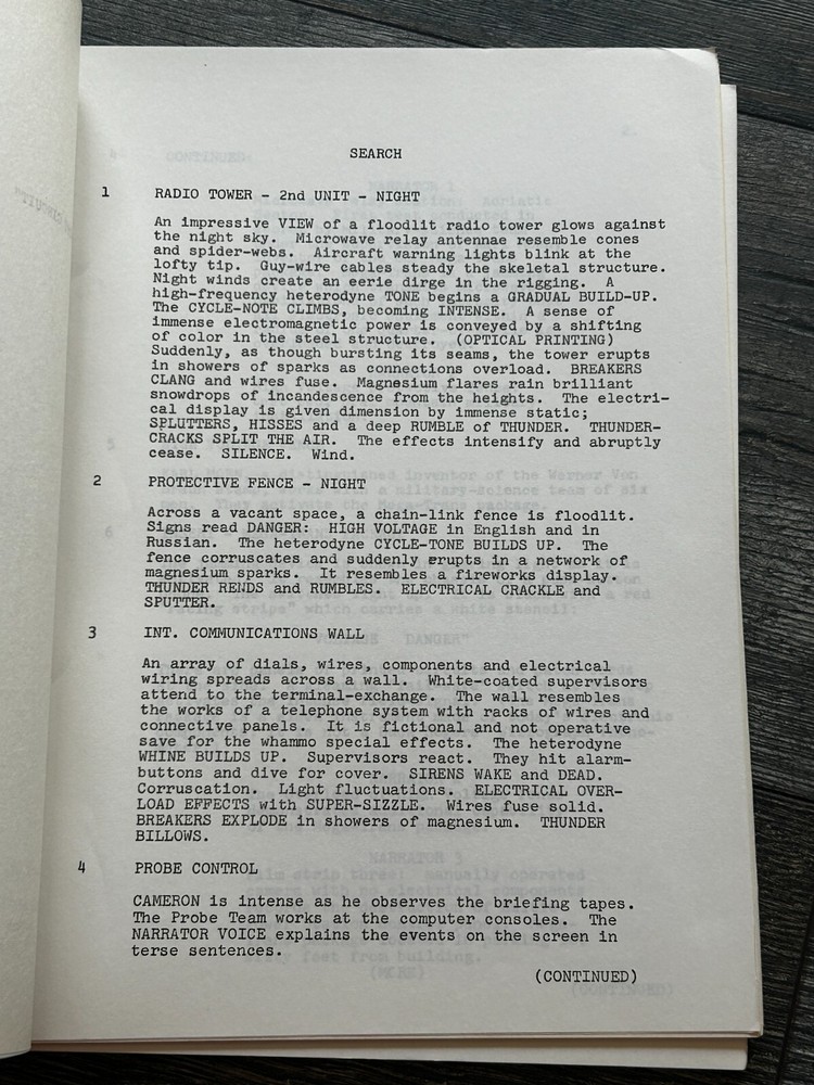 SEARCH TV Show Script Short Circuit Final Draft July 14 1972 Leslie Stevens