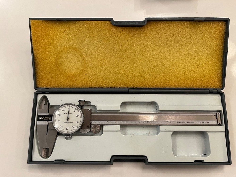 Smiec 9" Dial Caliper: 6" Range/.001 Dial Graduations