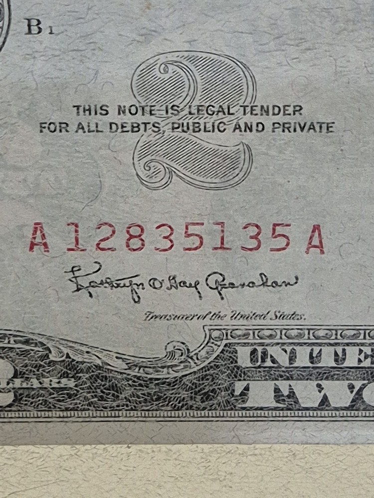 1963 $2 Red Seal Note