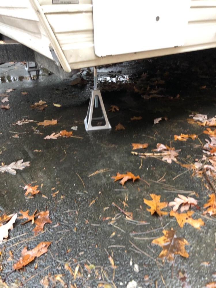 Aluminum RV Stack Jack Adjustable Trailer Stabilizer Support Camper Level Stand