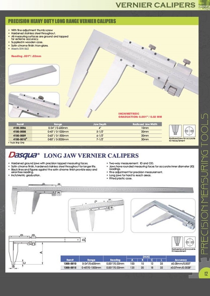 6" / 150MM PLASTIC VERNIER CALIPER (4100-0001)