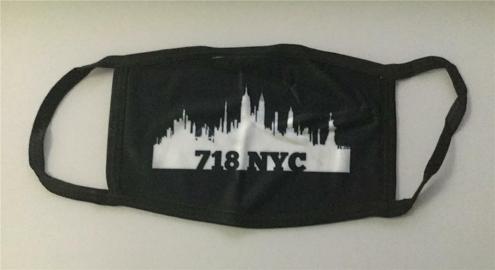 New York City 718 Area Code Face Mask
