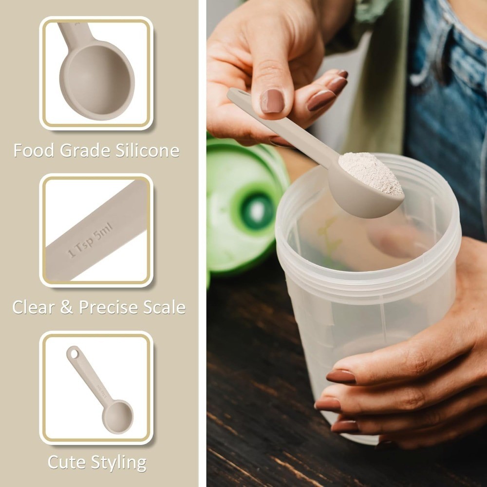 Single Measuring Spoon 1 Teaspoon 1/3 Tablespoon 5 ml Silicone