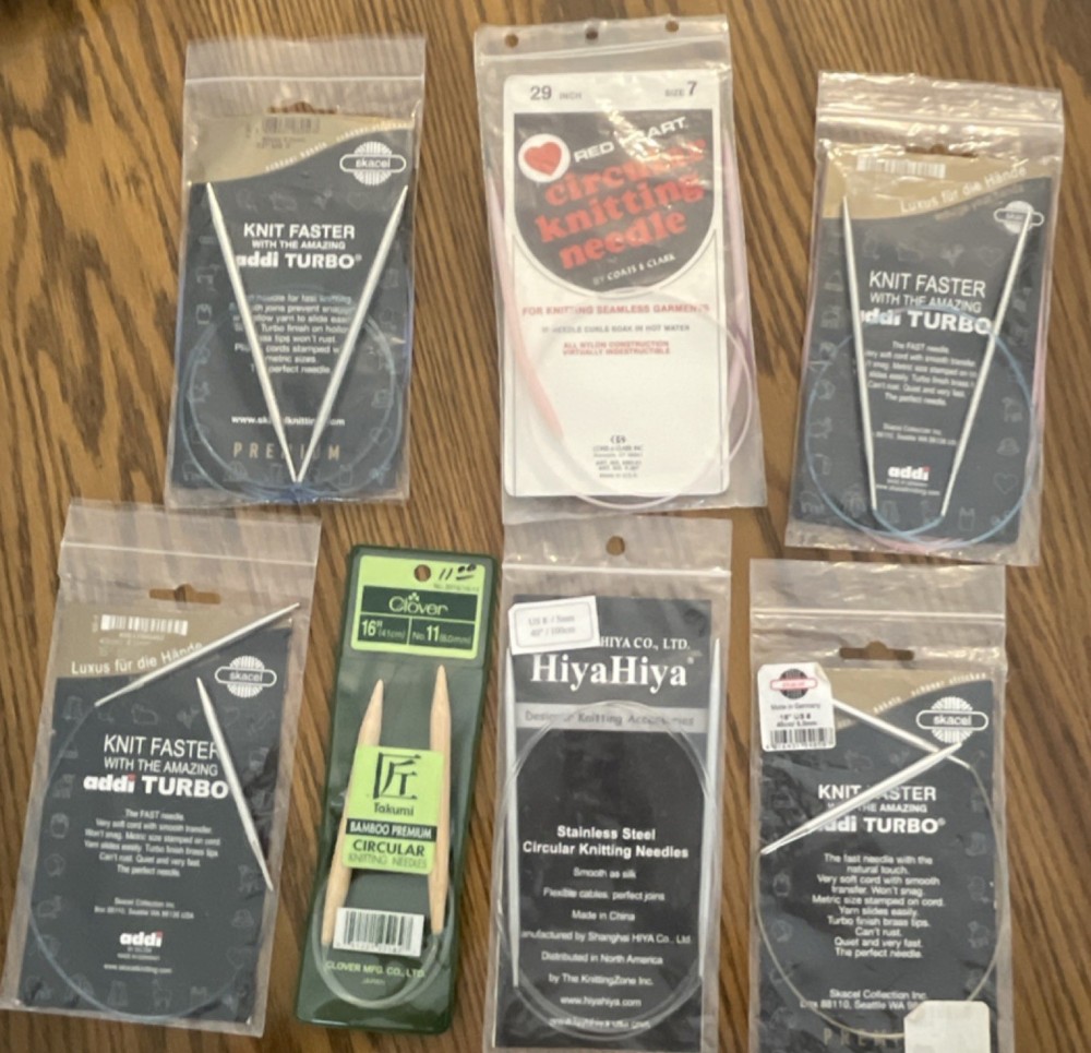 Assorted Circular Knitting Needles (All Sizes)