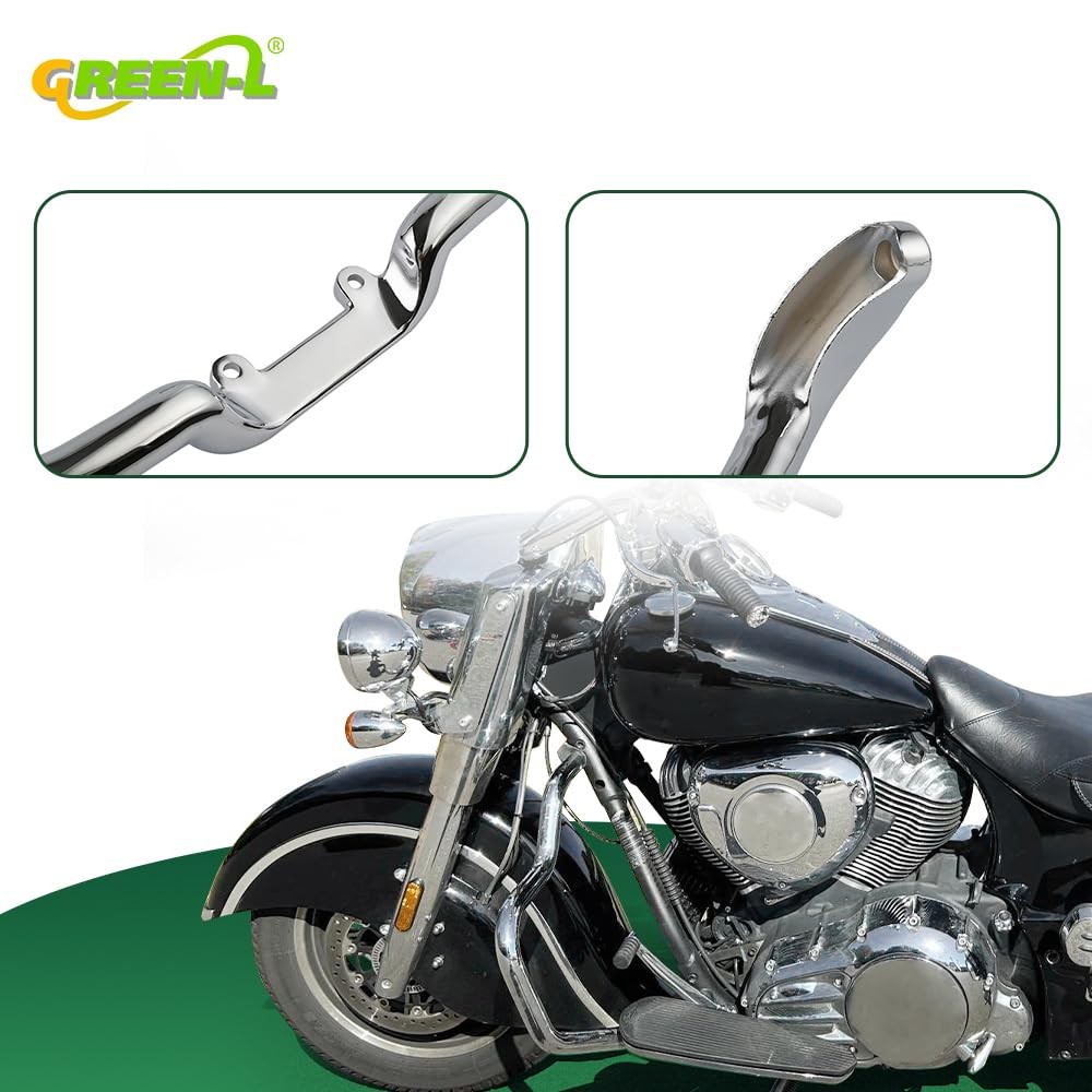 Chrome Mustache Engine Guard for Chieftain 2014-2025 Springfield 2016-2025