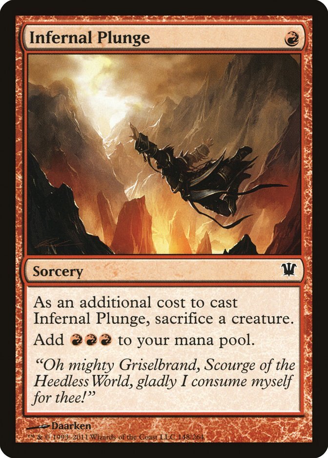 Infernal Plunge [Innistrad] Magic MTG