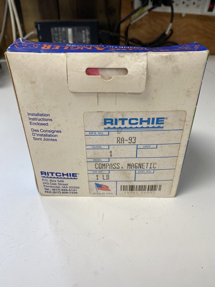 Ritchie RA-93 RitchieAngler Magnetic Compass - Surface Mount Gray