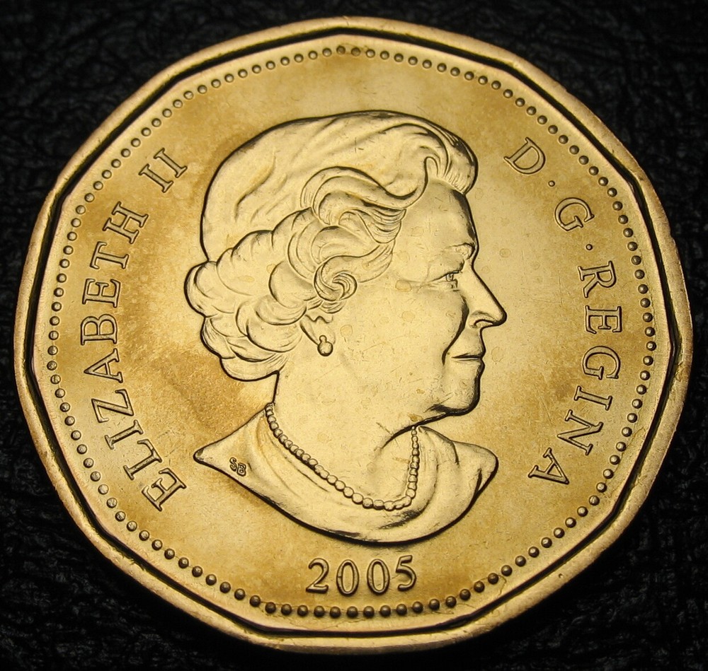 Canada 2005 $1 Terry Fox Half Grass / Broken Branches On Right ( Type-2 ) BU
