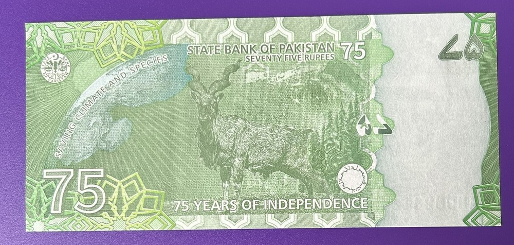 Pakistan. 75 Rupees 2022. UNC