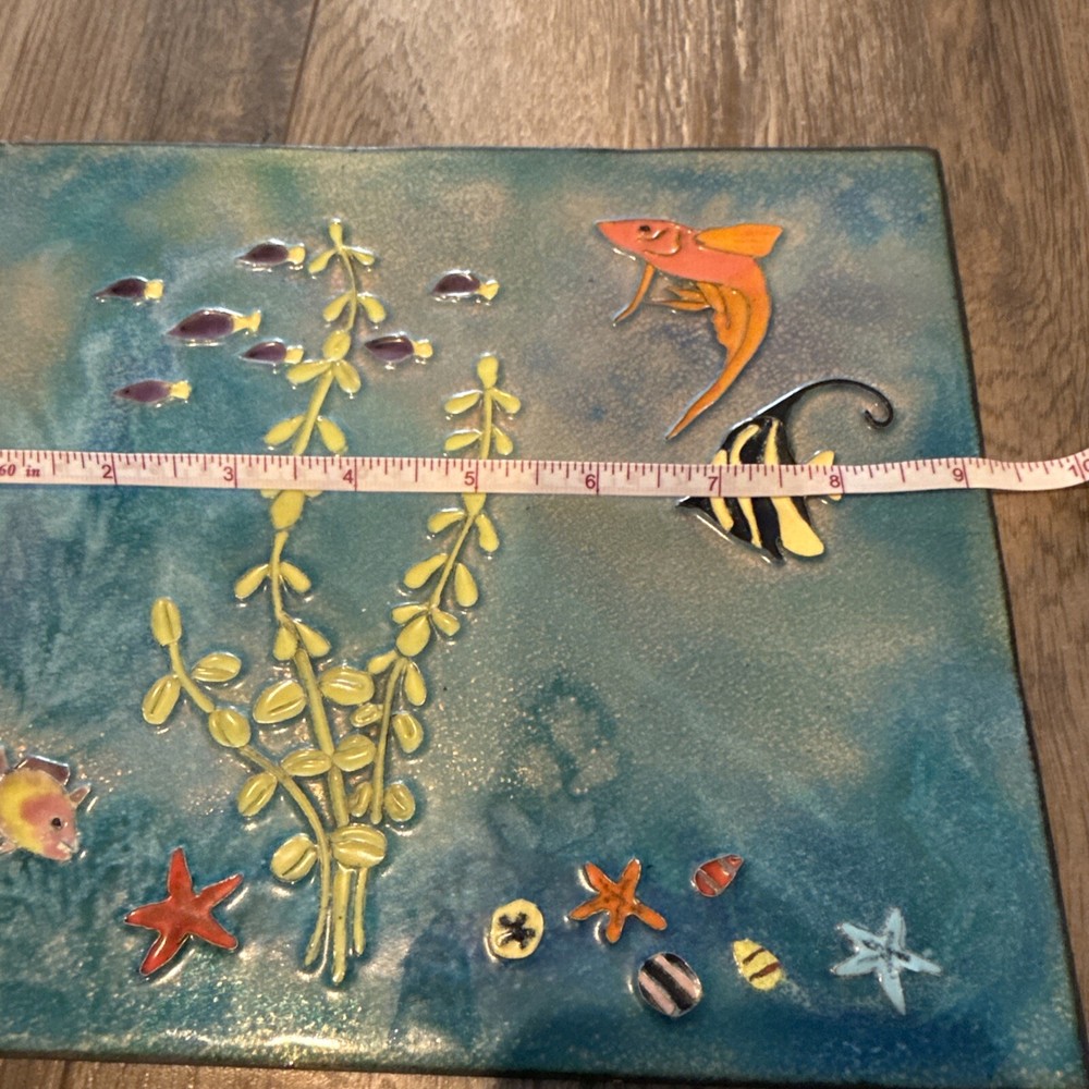 MCM Enamel On Copper Plate Multicolor / Great Design #15