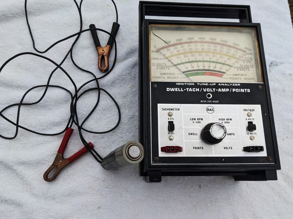 iGNITION TUNE -UP ANALYZER FOR TACH/DWELL-VOLT/AMP-POINTS,RESISTANCE