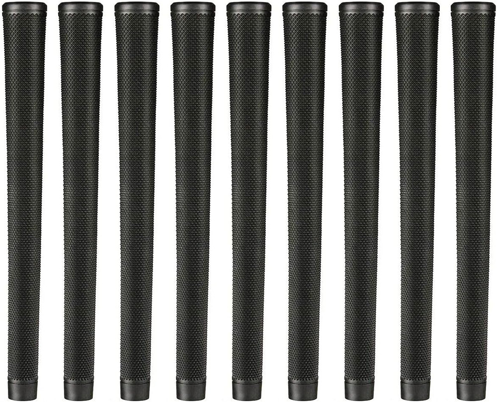 Arthritic Jumbo plus Golf Grips & Grip Kit, Black +5/32” Oversized Shock-Absorbi