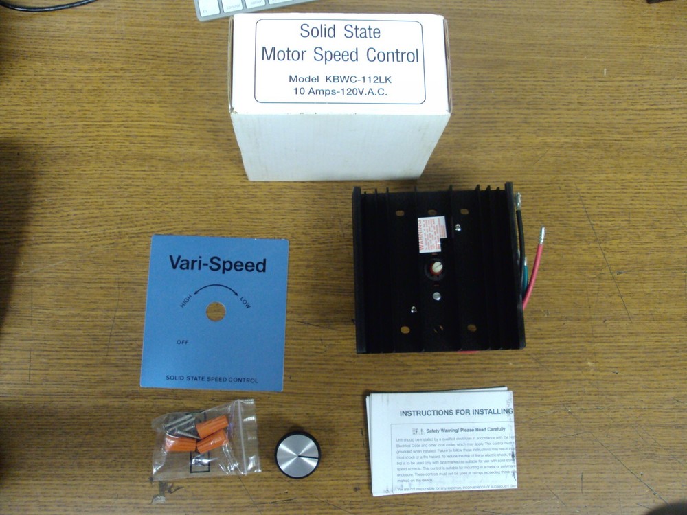 New In Box KB Electronics KBWC-112LK Solid State Motor Speed Control B330