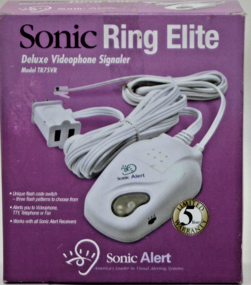 Sonic Alert Ring Elite TR75VR Deluxe Videophone Signaler & Transmitter