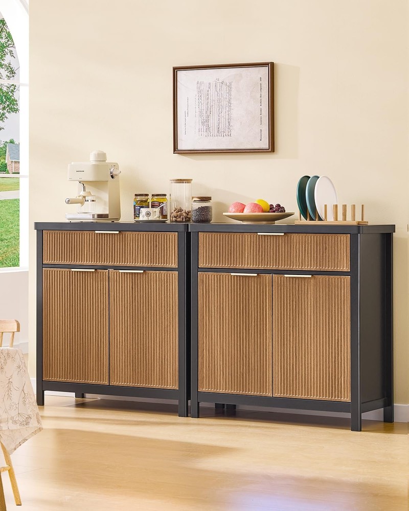AOGLLATI Sideboard Buffet Storage Cabinet,Buffet Table with Storage & Doors and
