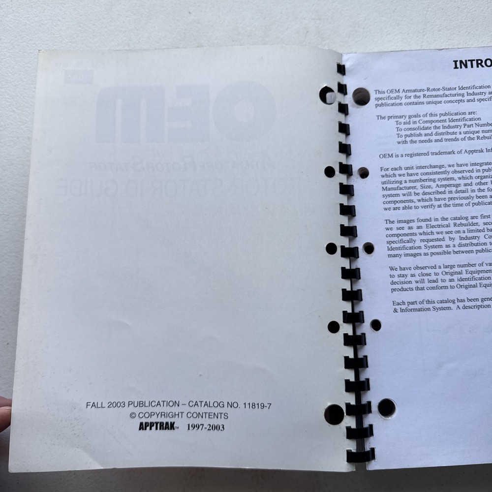 OEM 2004 Armatures, Rotors And Stators ID Guide