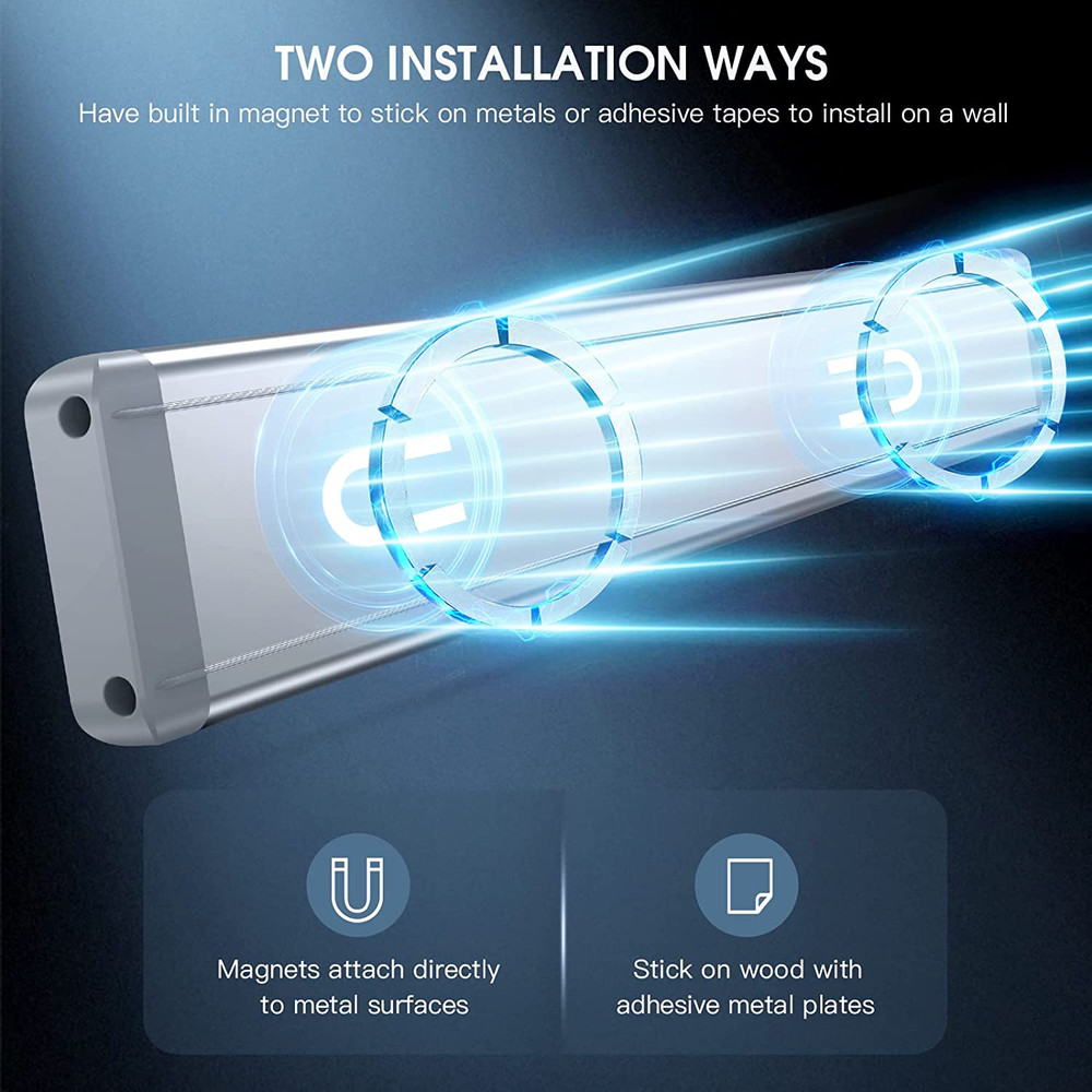 10inch Under Cabinet Lighting, 2 Pack Rechargeable Motion Sensor Light Indoor, 5