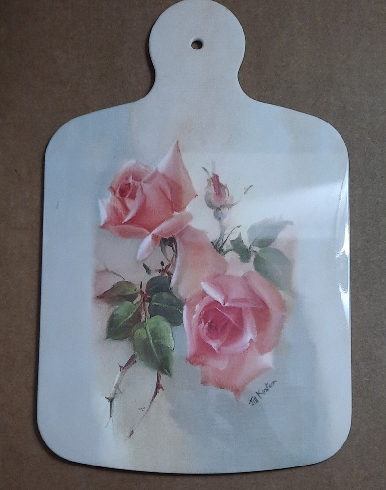 Cutting Board Plastic "Fragrant Blooms" Jill Kirstein