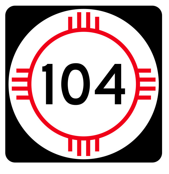 New Mexico State Road 104 Sticker Decal