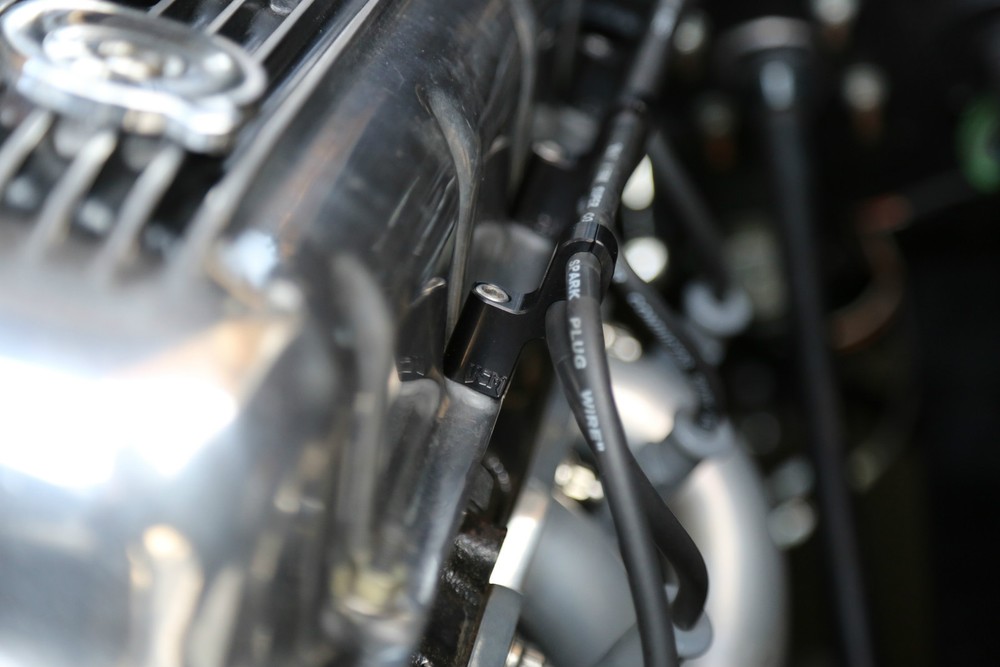 8pc. Billet Ignition Wire Loom Set Black. Best looking/ function MADE U.S.A.