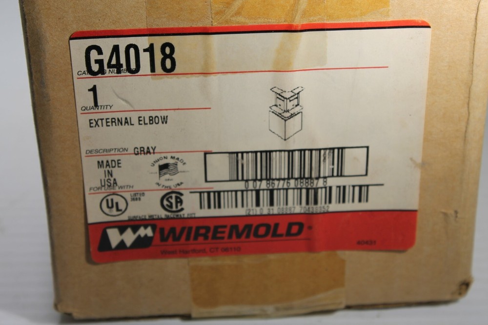 Wiremold G4018 External Elbow Gray