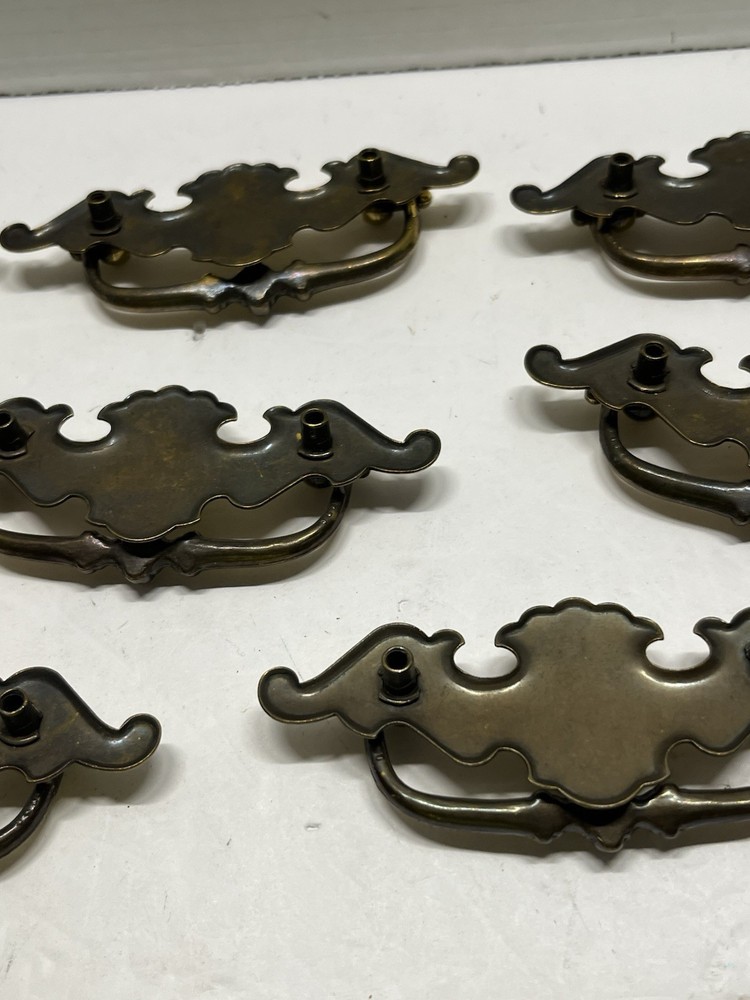 VTG Lot (8) NOS Batwing Style Drop Bail Drawer Pulls
