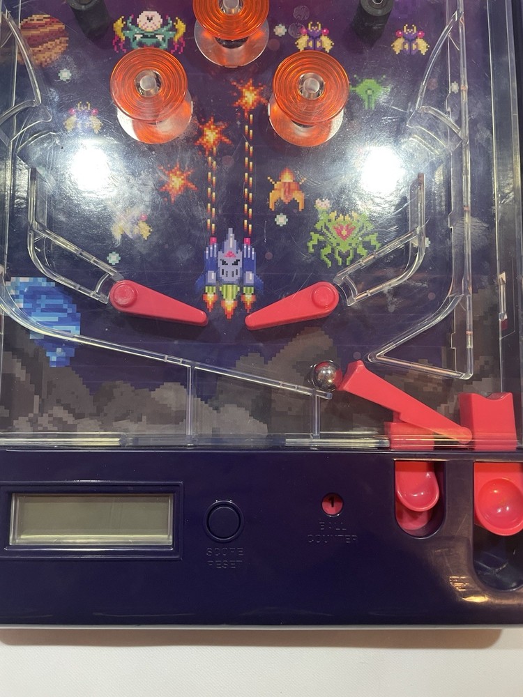 Electronic Arcade Pinball Tabletop Game W/Audio & Display. Tested-Works.