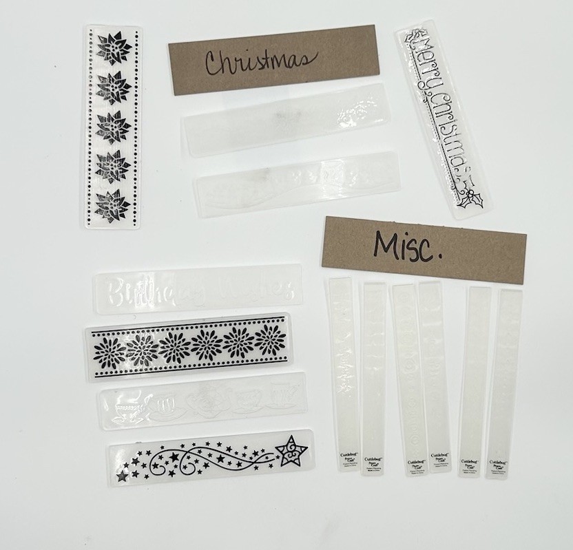 14 Embossing Folders Plastic Cuttlebug Unbranded Plastic Misc And Christmas