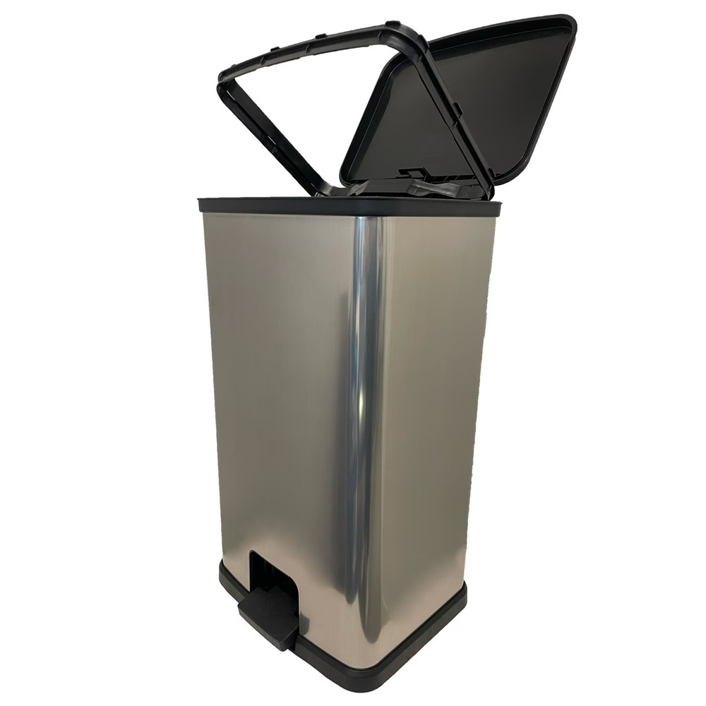 Mainstays Kitchen Trash Can, 13 Gallon, Rectangular Step Garbage Bin