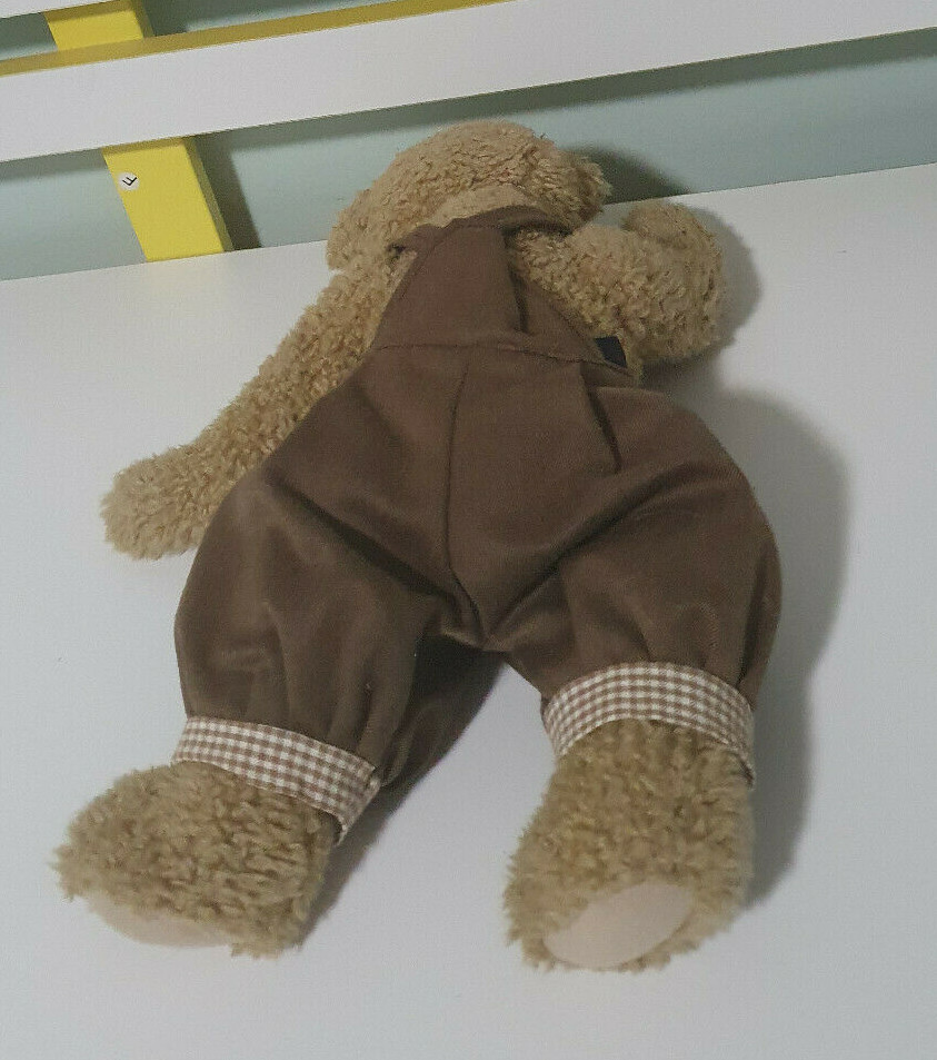 TIMELESS TEDDY BEAR HENRY OVERALLS AND BOWTIE 29CM