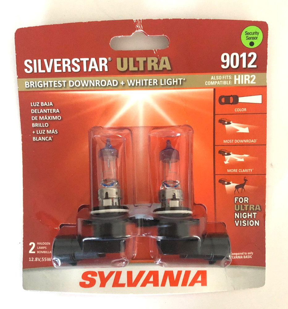Sylvania 9012 SilverStar ULTRA High Performance Headlight Pair Set 2 Bulbs NEW