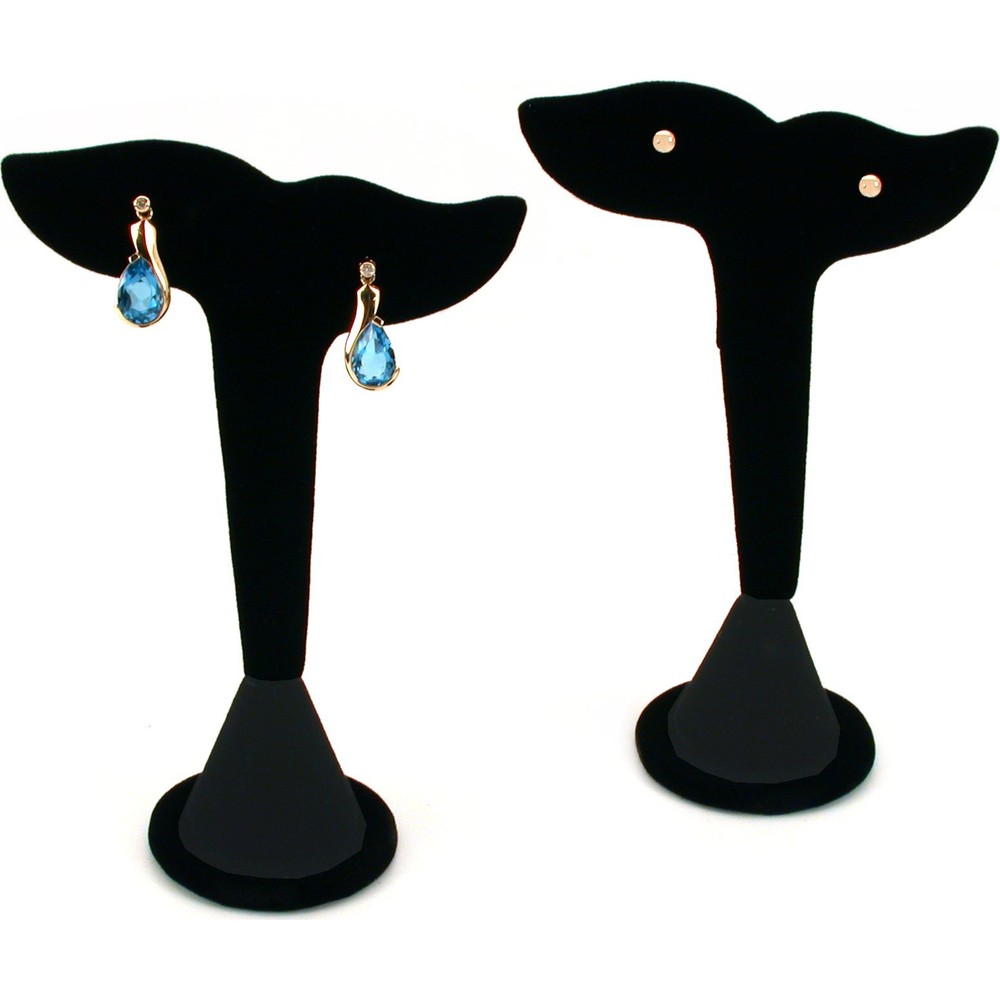 Black Earring Necklace Bracelet Displays 7 Pc Set