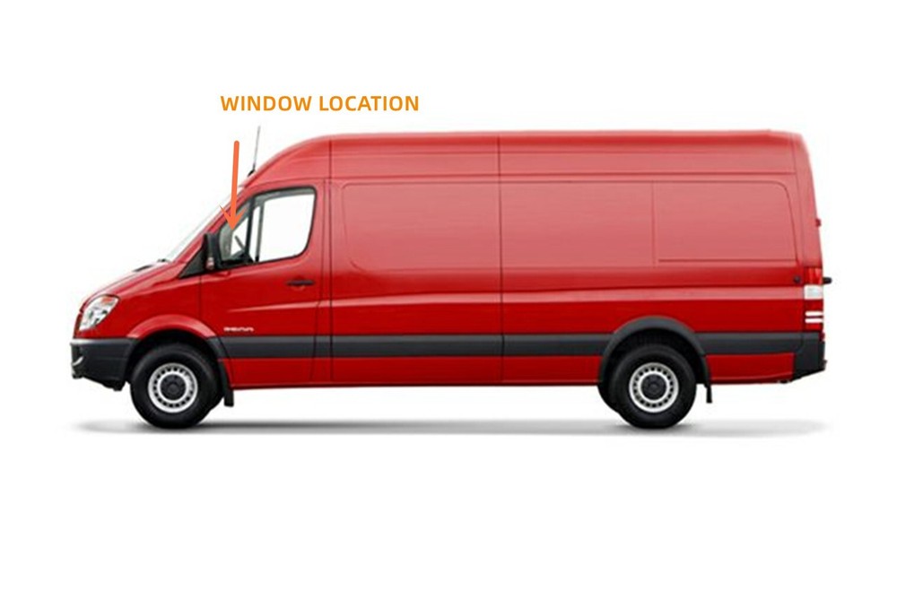 Driver/Left Side Front Vent Window Glass For 2007-2018 Sprinter 144" 170" WB