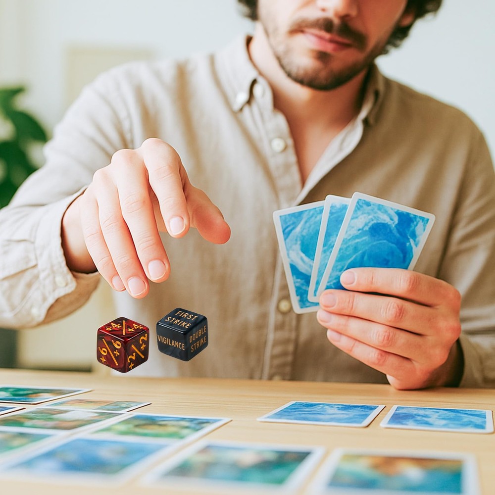 60 PCS MTG Dice Counters Keyword Counters Life Counter 1/+1 counters Commande...